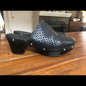 Black leather clogs - Rockport / Adidas, Size 8